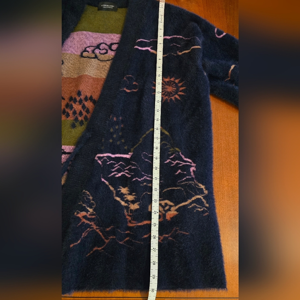 Scotch & Soda Unisex Jacquard Kimono Sweater / Knit Cardigan | Sz XL - Picture 15 of 16
